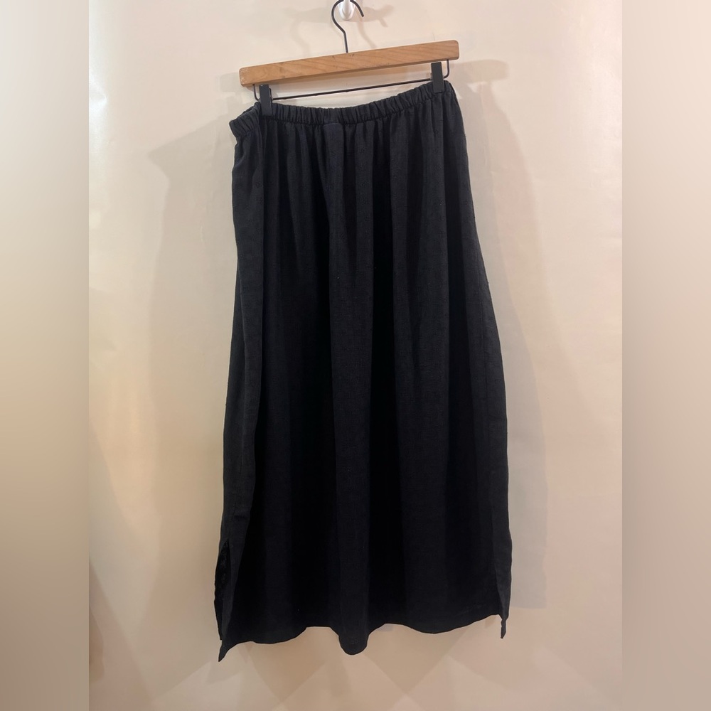 EILEEN FISHER 100% Linen Maxi Skirt